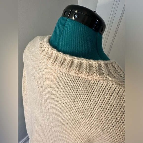 So Me Black Bow Cardigan - Oatmeal size large - Picture 8 of 12